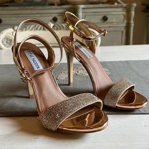 Steve Madden - Embellished Rose Gold Heels
